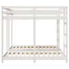 vidaXL Drie-hoog Bunk Bed Frame Wit 160 x 200 cm Massief grenenhout