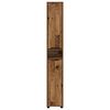 vidaXL Badkamer Kast Oud Hout 30,5 x 30 x 195 cm Bewerkt hout