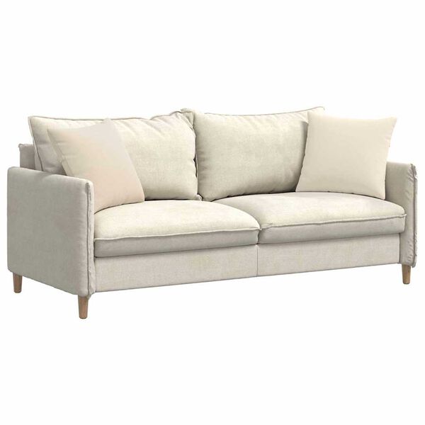 vidaXL Sofa Kussens 2 stuks Beige 45 x 45 cm Stof