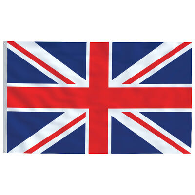 vidaXL Vlag met vlaggenmast Verenigd Koninkrijk 6,23 m aluminium