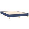 vidaXL Boxspring met matras stof blauw 140x190 cm