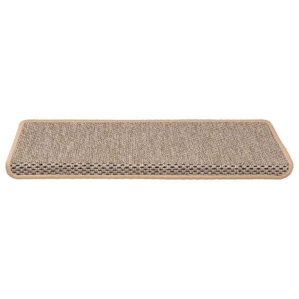 vidaXL Trapmatten zelfklevend 30 st sisal-look 65x21x4 cm lichtbeige