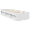 vidaXL Bedframe met hoofdeinde Wit 75 x 190 cm Massief grenenhout