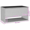 vidaXL Opbergbox voor buiten 100x55x55,5 cm poly rattan grijs
