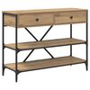 vidaXL Wandtafel Bruin 100 x 34,5 x 75 cm Hout