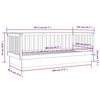 vidaXL Slaapbank 100x200 cm massief grenenhout grijs