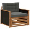 vidaXL Buiten Midden Sofa Naturel