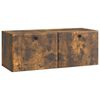 vidaXL Wandbeugel TV-kast Gerookt eiken 78,5 x 31 x 30 cm Bewerkt hout