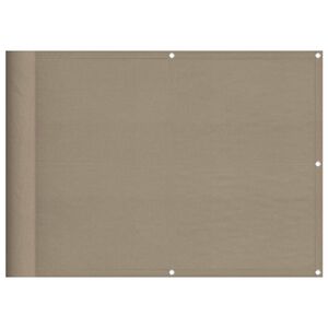 vidaXL Balkonscherm 75x700 cm 100% oxford polyester taupe