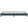 vidaXL Bedframe zonder matras 140x210 cm fluweel donkerblauw