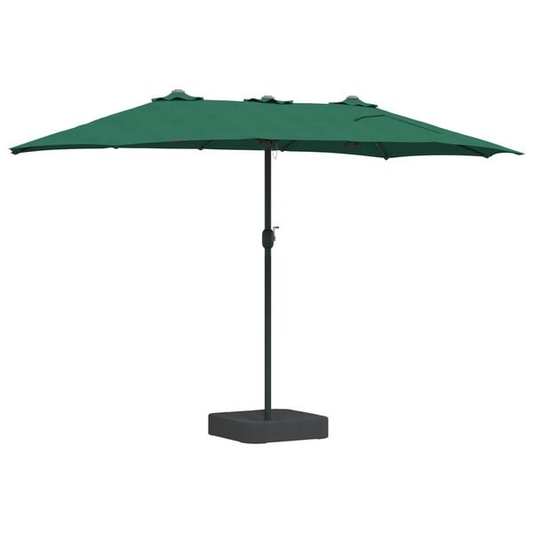 vidaXL Tuinparasol Groen 385 x 209 x 244 cm Polyester