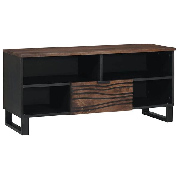 vidaXL TV Eenheden met lade Walnotenhout 105 x 33 x 46 cm Bewerkt hout