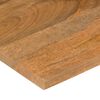 vidaXL Bureaublad met ronding 100x60x2,5 cm massief ruw mangohout