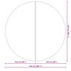vidaXL Zwembadgrondzeil &Oslash;244 cm polyester geotextiel lichtgrijs