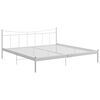 vidaXL Bedframe metaal wit 200x200 cm