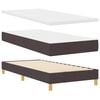 vidaXL Boxspringbed met matras Donkerbruin 100 x 200 cm Stof