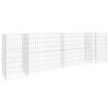 vidaXL Gabion plantenbak H-vormig 260x40x80 cm staaldraad