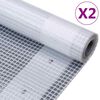 vidaXL Dekzeilen 2 st Leno 260 g/m&sup2; 4x10 m wit