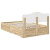 vidaXL Bedframe met hoofdeinde Sonoma Eiken 120 x 200 cm Bewerkt hout