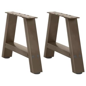 vidaXL Salontafelpoten 2 st A-vormig 30x(30-31) cm staal