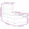 vidaXL Boxspringbed met Matras Donkergrijs 90x190 cm Lichtgrijs Stof