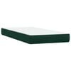 vidaXL Boxspring met matras fluweel donkergroen 80x220 cm