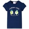 Kindershirt 128 marineblauw