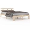 vidaXL Bedframe zonder matras massief hout 200x200 cm