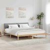 vidaXL Bedframe Bruin en lichtgrijs 180 x 200 cm Massief grenenhout