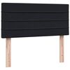 vidaXL Boxspring met matras fluweel zwart 80x210 cm
