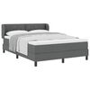 vidaXL Boxspringbed met matras Donkergrijs 160 x 200 cm Stof