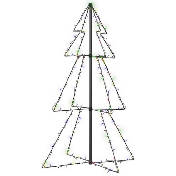 vidaXL Kegelkerstboom 160 LED's binnen en buiten 78x120 cm