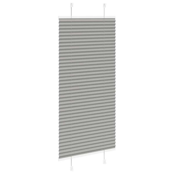 vidaXL Pliss&eacute; rolgordijn 55x150 cm stofbreedte 54,4 cm antraciet