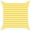 vidaXL Zonneschaduwzeil Geel en Wit 2 x 2 m 100% Polyester Oxford