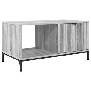vidaXL Salontafel met lade Grijs Sonoma 90 x 49 x 46 cm Bewerkt hout