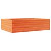 vidaXL Plantenbak 90x60x23 cm massief grenenhout wasbruin