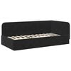 vidaXL Hoekbedframe Zwart 90 x 200 cm Fluweel