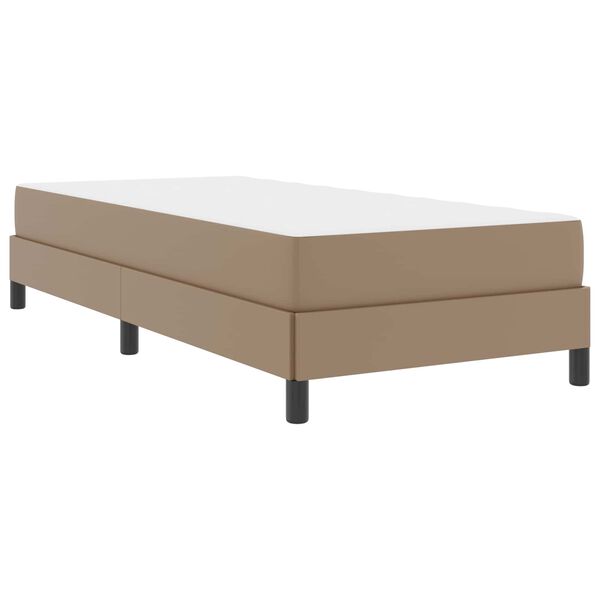 vidaXL Bedframe met matras Cappuccino 90 x 190 cm Stof