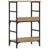vidaXL Boekenkast 50x33x82 cm bewerkt hout artisanaal eikenkleurig