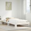 vidaXL Bedframe zonder matras massief grenenhout wit 90x190 cm