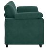 vidaXL Loveseat Sofa Donkergroen 140 cm Fluweel