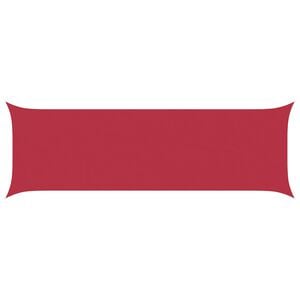 vidaXL Zonneschaduwzeil Rood 6 x 2 m 100% Polyester Oxford