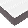 vidaXL Ottoman bed met matras 120x200cm kunstleer grijs