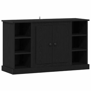 vidaXL Dressoir Zwart Eiken 100 x 35,5 x 60 cm Bewerkt hout