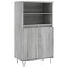 vidaXL Hoge kast 60x36x110 cm bewerkt hout grijs sonoma eikenkleurig