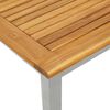 vidaXL Buiten Tafel Natuurlijk en Grijs 45 x 45 x 38 cm