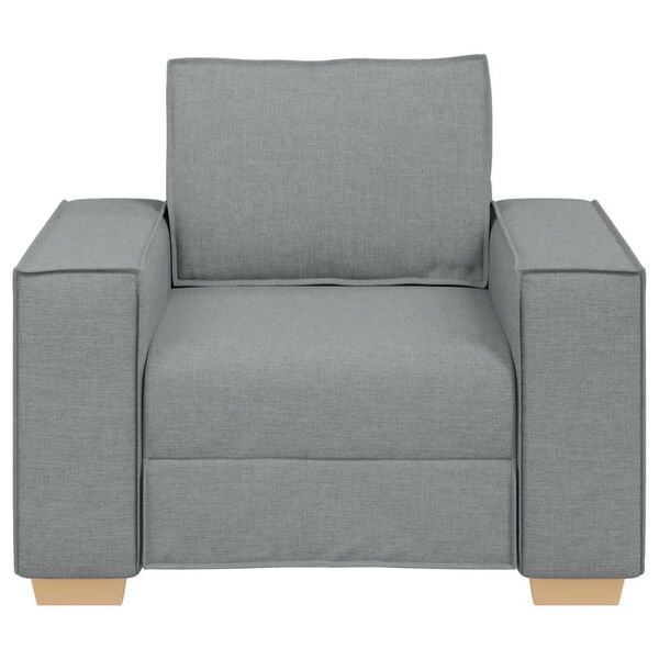 vidaXL Sofa Stoel Lichtgrijs 100x78x84 cm Stof