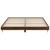vidaXL Bedframe zonder matras 200x200 cm spaanplaat bruin eikenkleurig