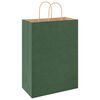 vidaXL Papieren zakken 250 st met hengsels 32x17x44 cm groen
