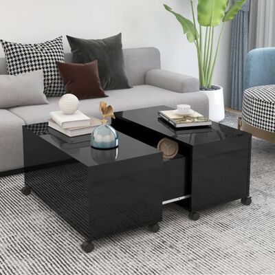 vidaXL Salontafel 85x55x31 cm bewerkt hout betongrijs